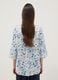 White floral stretch cotton blouse, regular fit_3