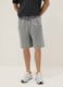 Grey cotton-blend shorts with elasticated waist_1