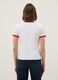 Regular fit white pure cotton t-shirt featuring Mickey Mouse print_2