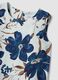 White stretch cotton dress with floral print, regular fit_5