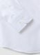 White slim-fit pure cotton twill shirt with French collar, non-iron_2