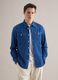 Blue denim pure cotton shirt regular fit with pockets_2