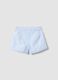 Blue striped pure cotton shorts_1