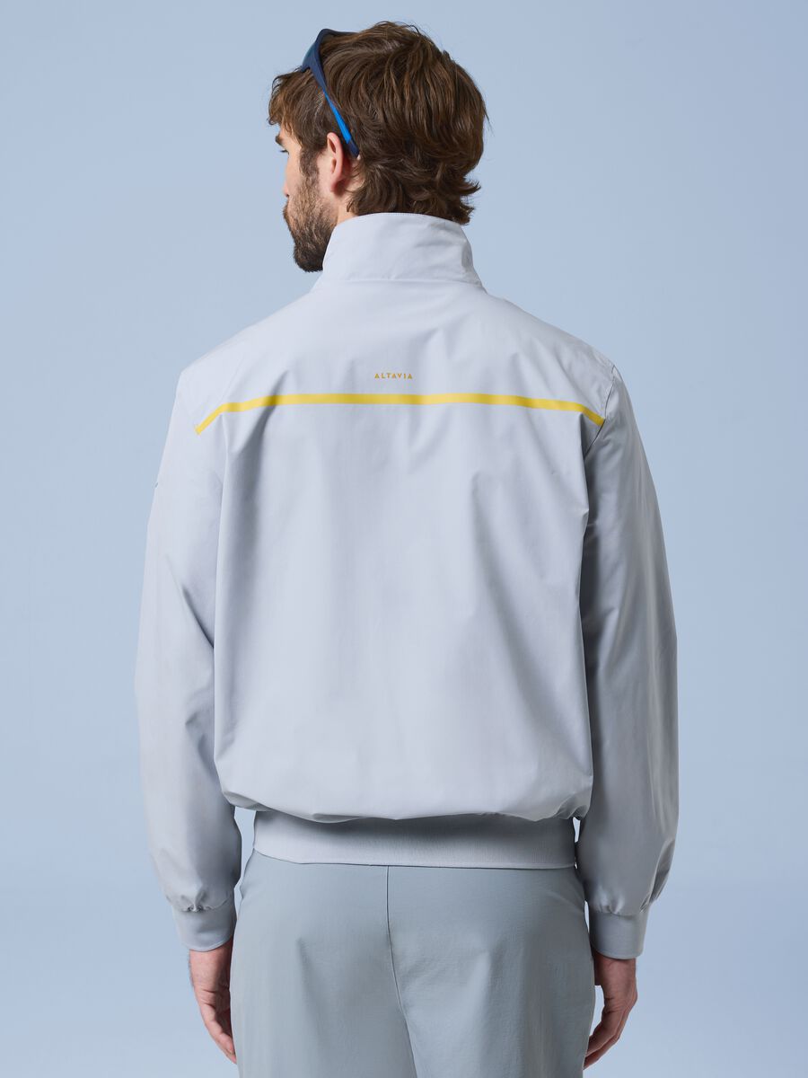 Giubbotto antivento grigio con zip ALTAVIA SAILING_3