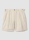Beige pure cotton chino shorts, regular fit_4