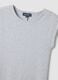 Grey sleeveless fitted dress in stretch cotton_5