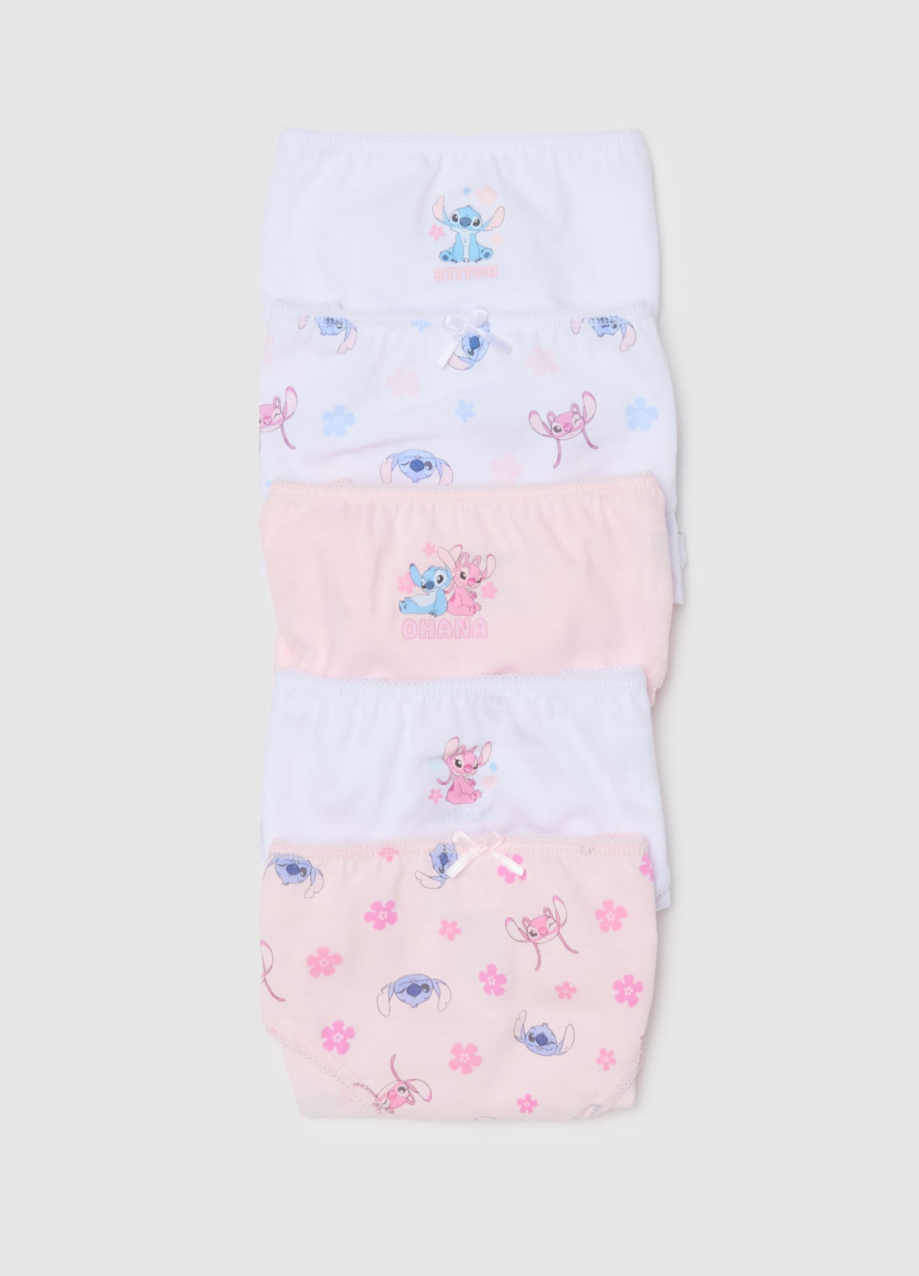 Multipack of multicolour girls' briefs in pure cotton regular fit