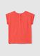 Cotton T-shirt with broderie anglaise insert_1
