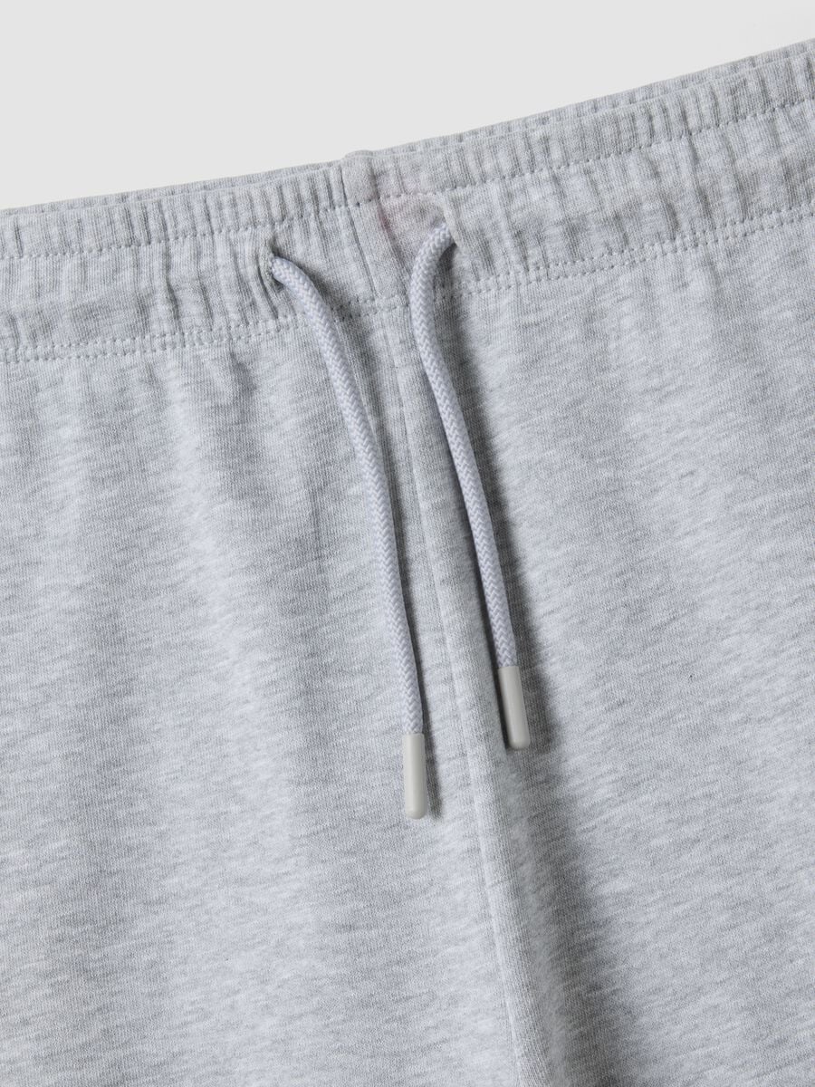 Grey organic cotton jogger trousers, regular fit, for boys_5