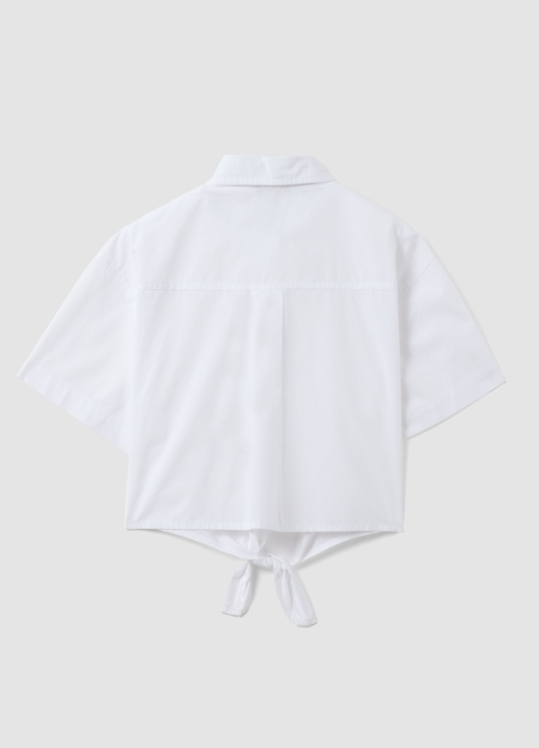 White short sleeve pure cotton regular fit shirt