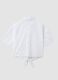 White short sleeve pure cotton regular fit shirt_4