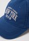 Blue pure cotton kid's regular fit hat_2