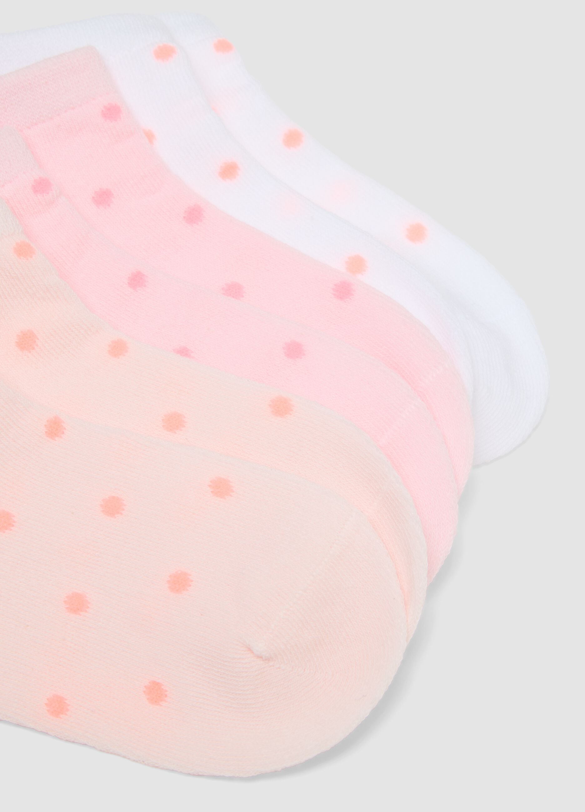 Girls&rsquo; Multicolour Organic Cotton-Blend Ankle Socks Multipack