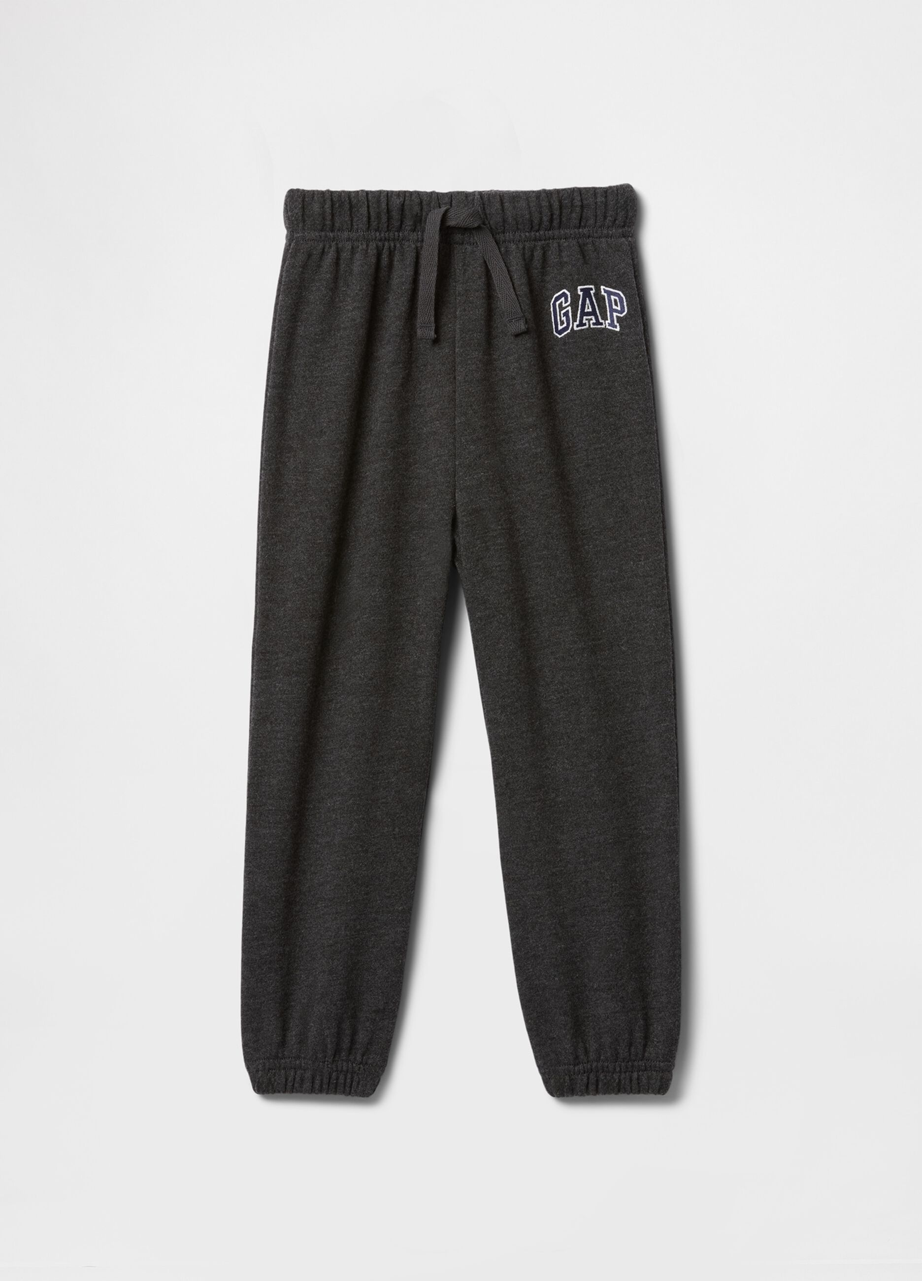 Grey trousers in cotton and polyester blend
