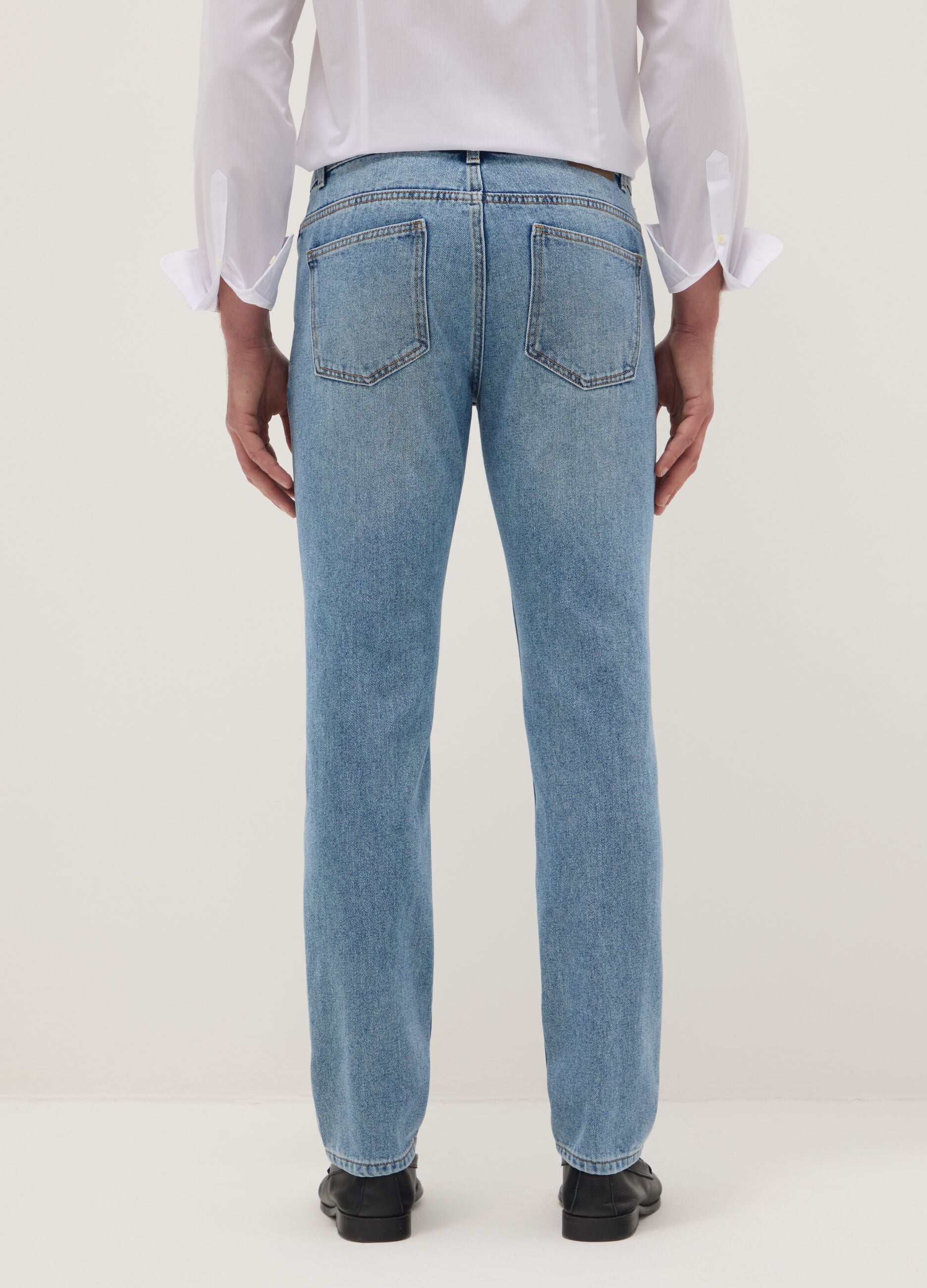 Slim fit blue denim jeans