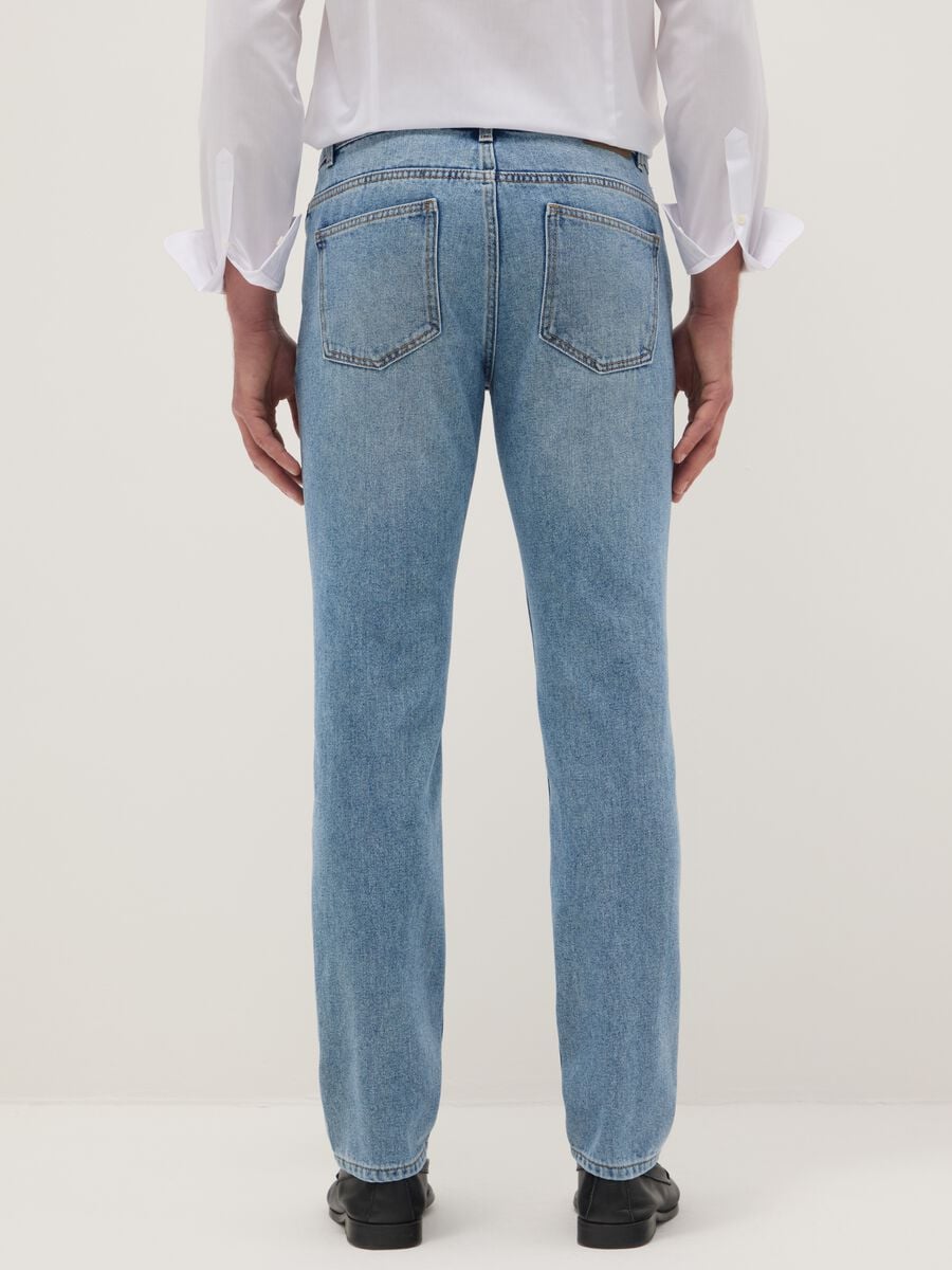Slim fit blue denim jeans_2