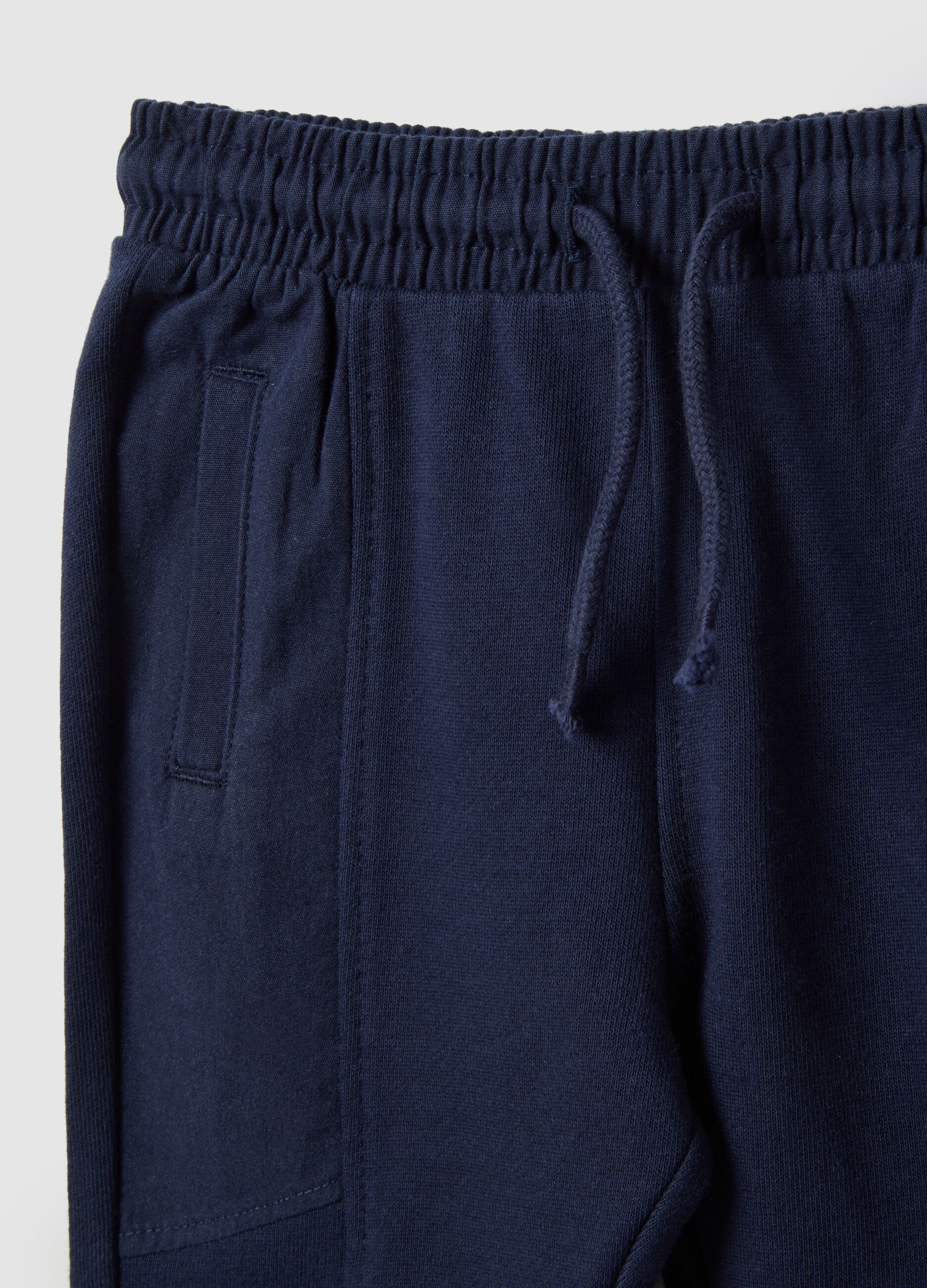 Pure Cotton Blue Jogger Trousers Regular Fit for Boys