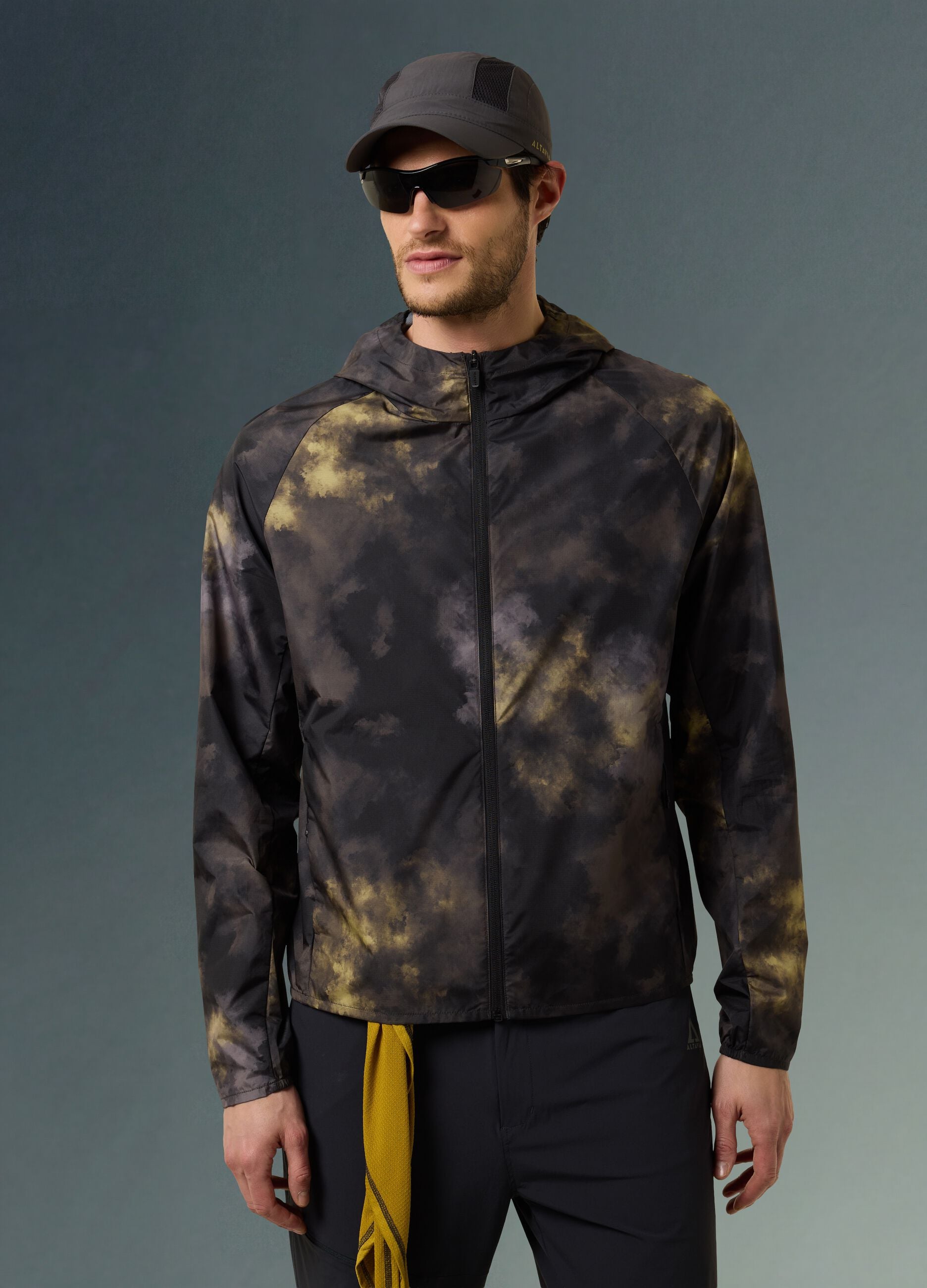 Tie Dye Effect Windbreaker Jacket ALTAVIA WITH DEBORAH COMPAGNONI