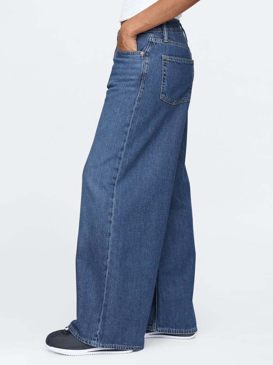 Wide Leg Denim Jeans Gap_3