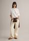 White pure cotton t-shirt relaxed fit with floral embroidery_1