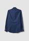 Blue slim-fit stretch cotton poplin shirt_5