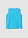 Blue pure cotton boys&rsquo; vest with sailboat print_1
