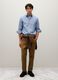 Oxford cotton shirt with button-down collar_0