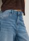 Blue denim pure cotton baggy shorts_3