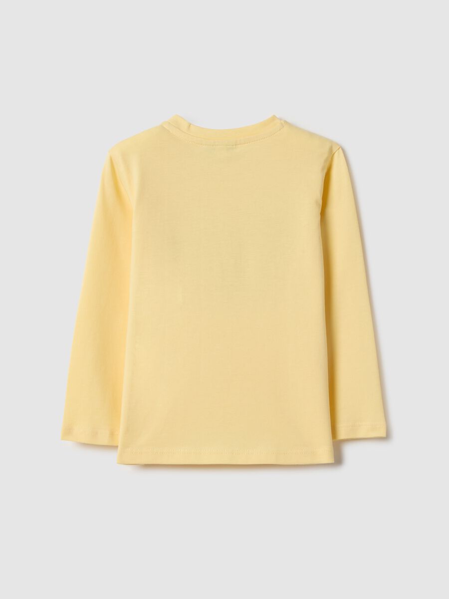 Yellow pure cotton regular fit t-shirt for boys_1