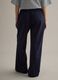 Blue stretch cotton trousers with regular fit_2