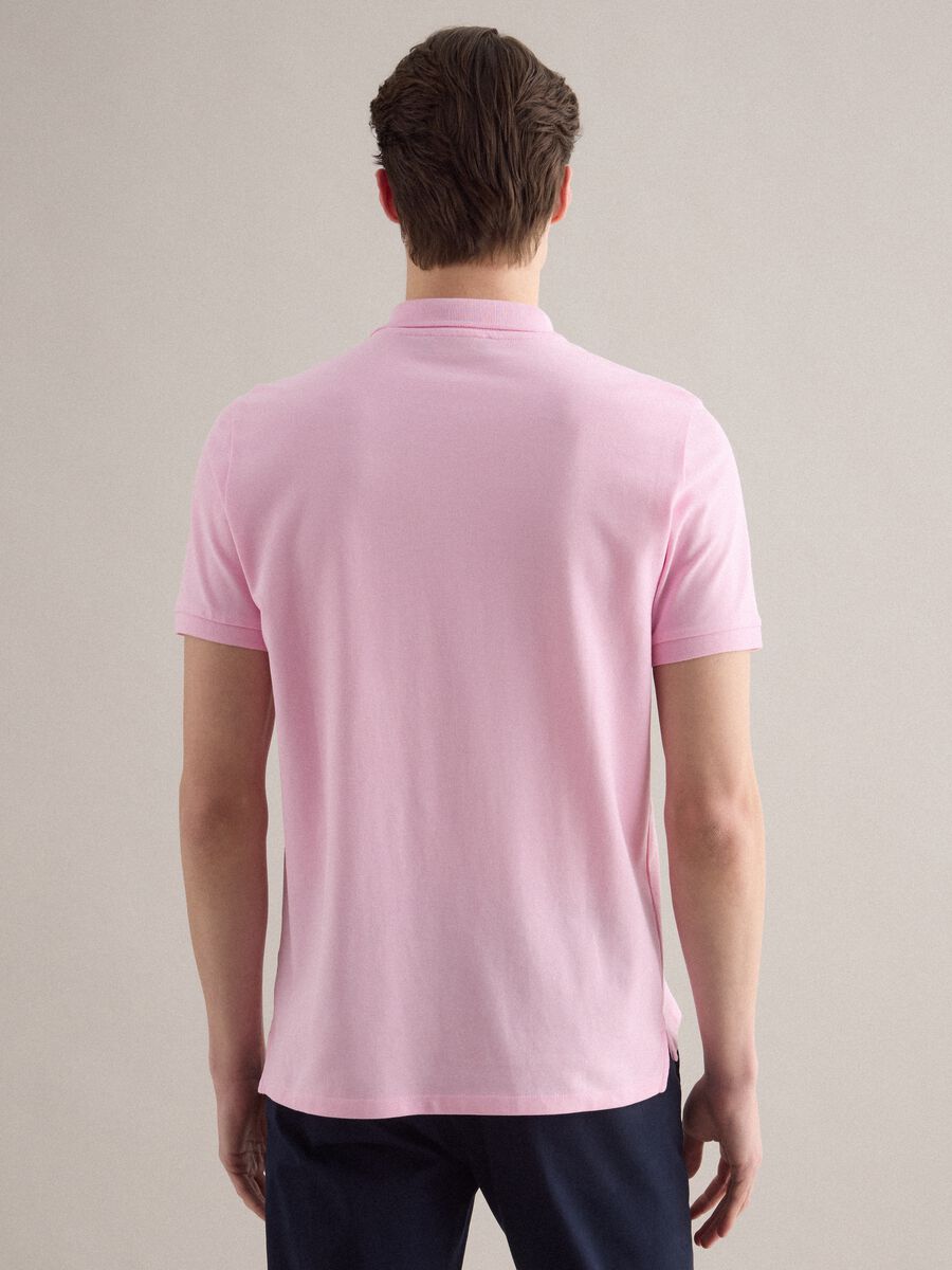 Pink Supima cotton polo shirt, regular fit_2