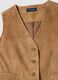 Brown Genuine Leather Waistcoat_5