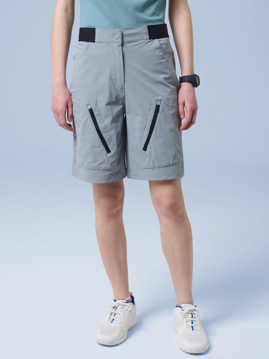 Grey ALTAVIA SAILING stretch-fabric Bermuda shorts_2