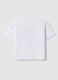 Girls' white pure cotton t-shirt regular fit with print_1
