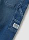 Blue cotton relaxed fit jog denim for kids_3