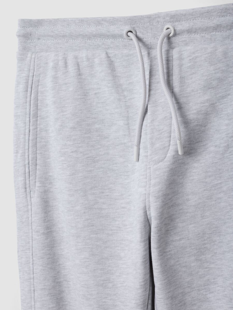 Grey organic cotton jogger trousers_2