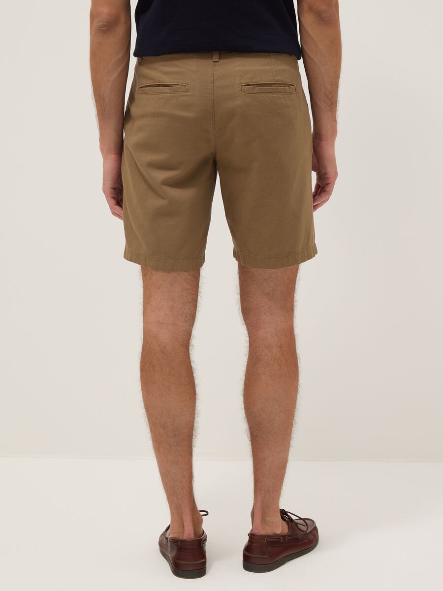 Bermuda chino beige in puro cotone regular fit_2