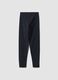 Girls&rsquo; black skinny-fit leggings in stretch organic cotton jersey_4
