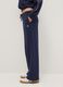 Blue jogger trousers in regular fit cotton blend_3