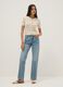 White cotton-blend regular-fit knitted cardigan_1