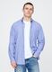 Blue cotton shirt with chest pocket_0