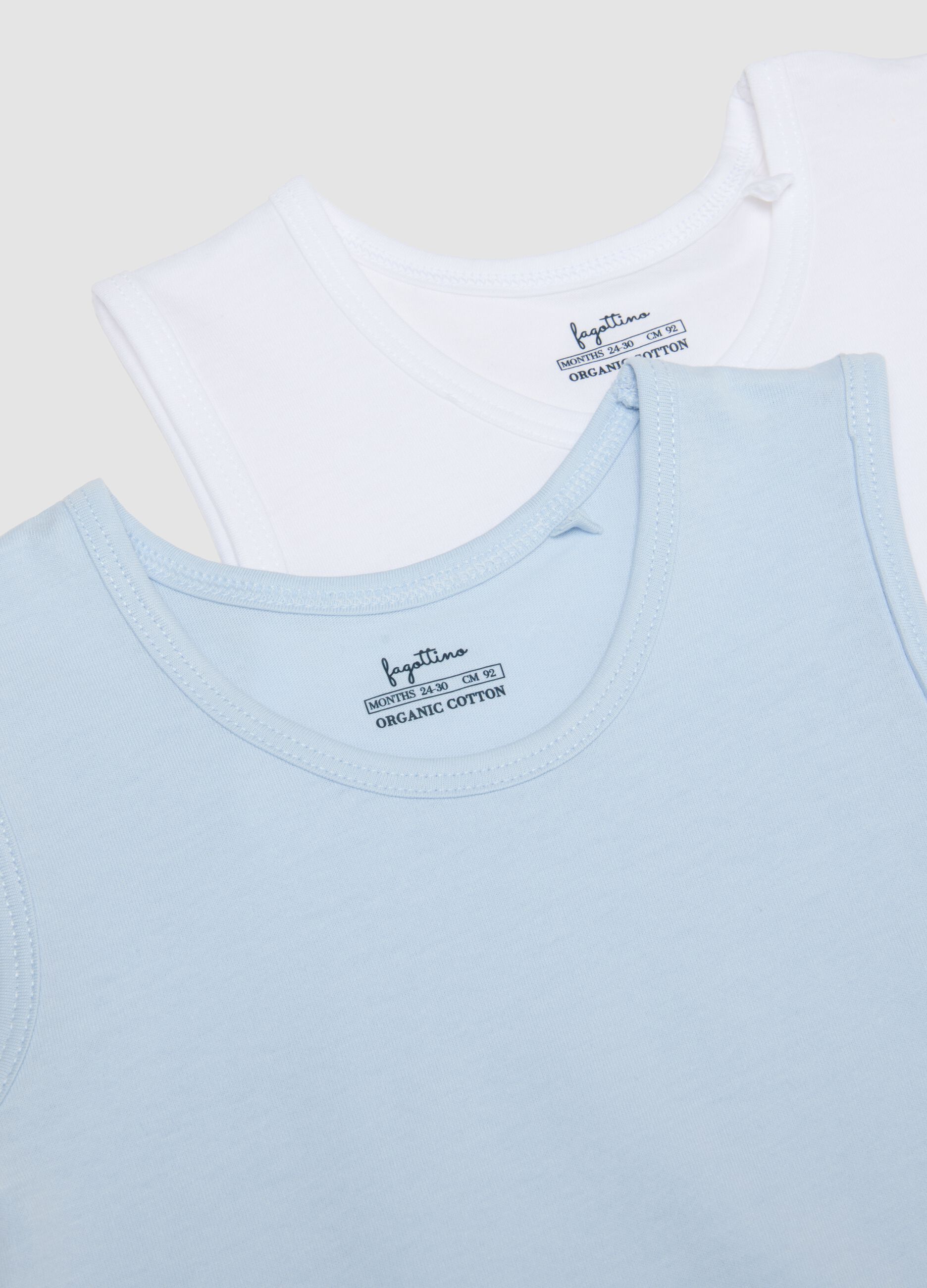 Pack of multicolour pure cotton vests for newborns - regular fit