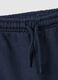 Blue pure cotton jogger trousers for baby regular fit_1