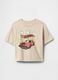 Kids' beige pure cotton T-shirt_0