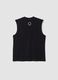 Black pure cotton boys&rsquo; oversized tank top_4