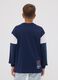 T-shirt blu in puro cotone con girocollo e stampa Harry Potter per ragazzo_2