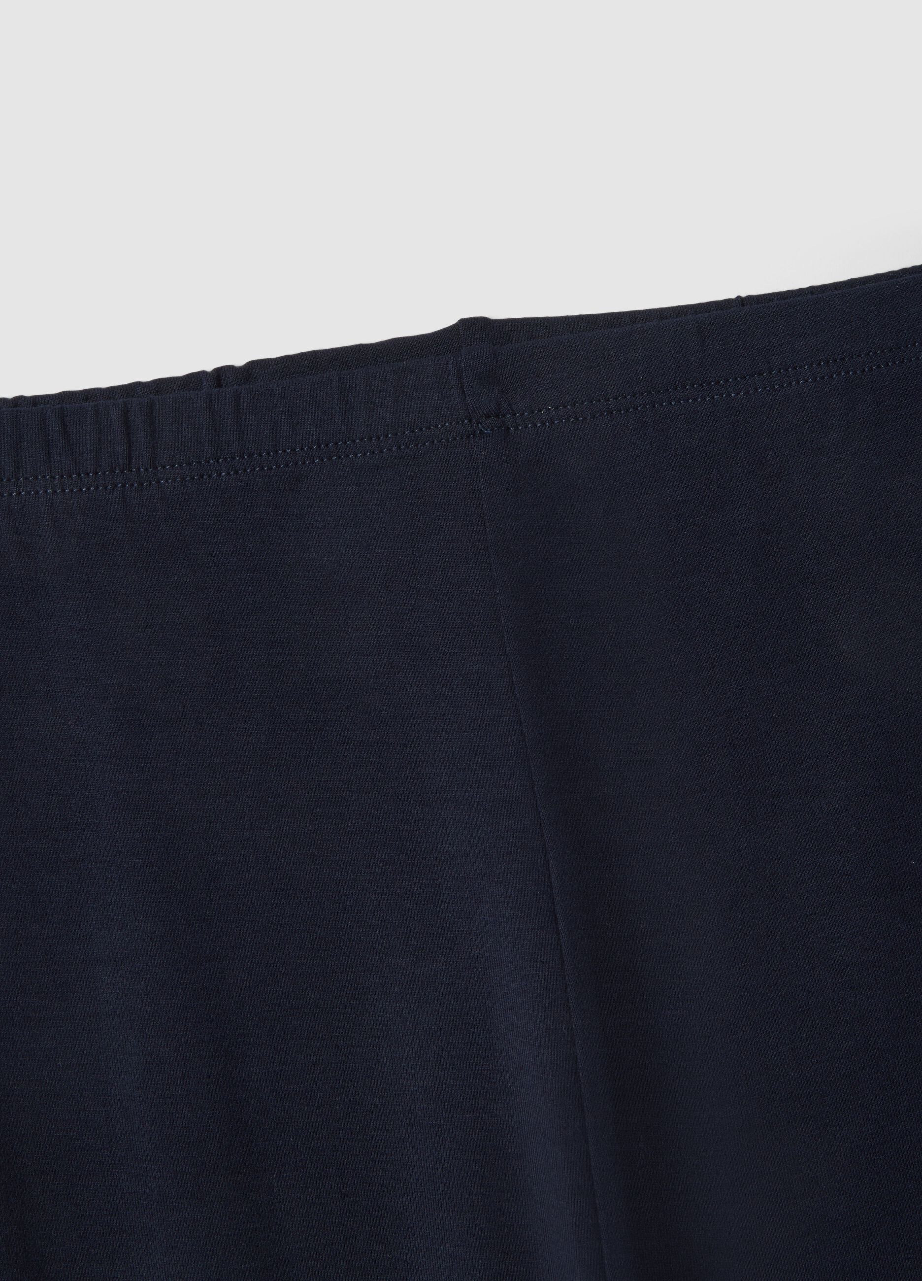 Slim Fit Blue Stretch Viscose Maternity Leggings