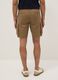 Brown pure cotton regular-fit cargo shorts_2