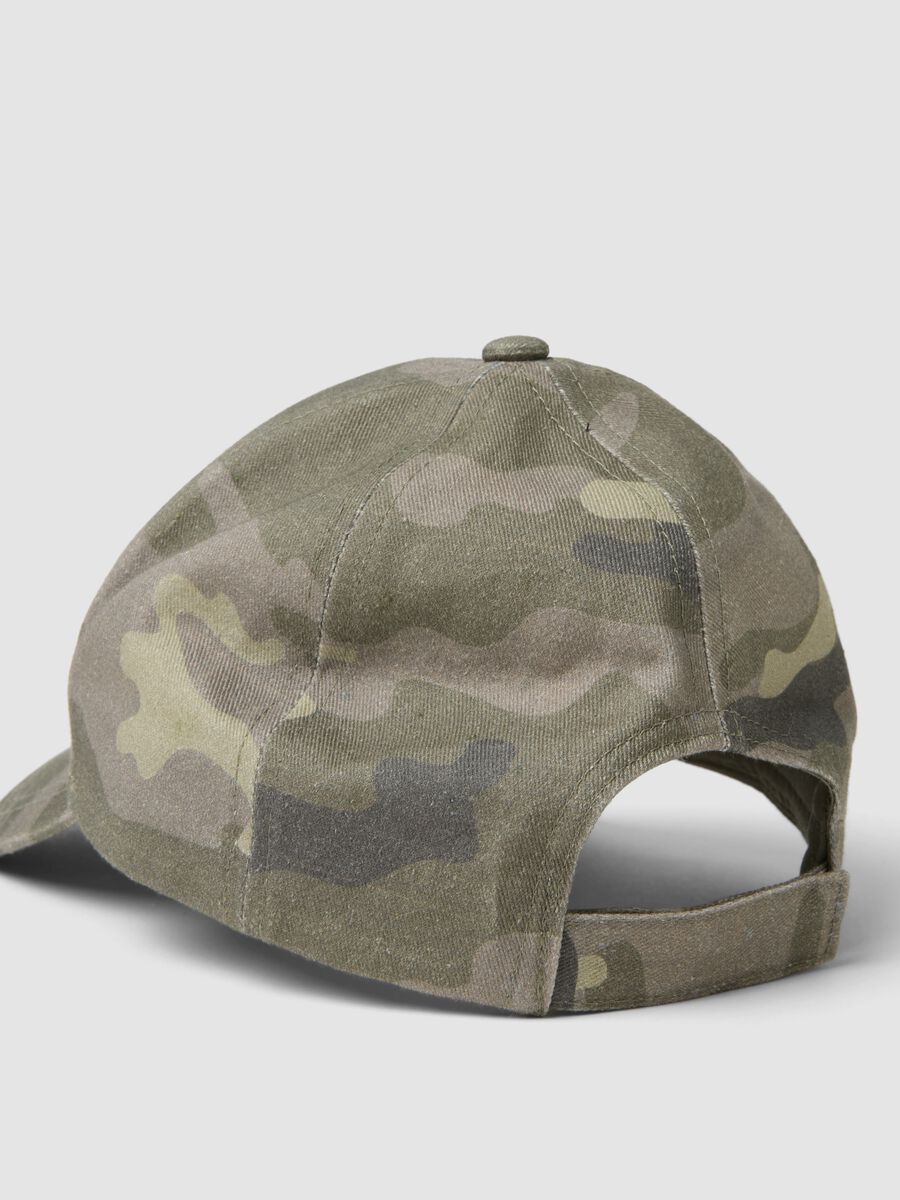 Multicolour camouflage pure cotton baseball cap for girls_2