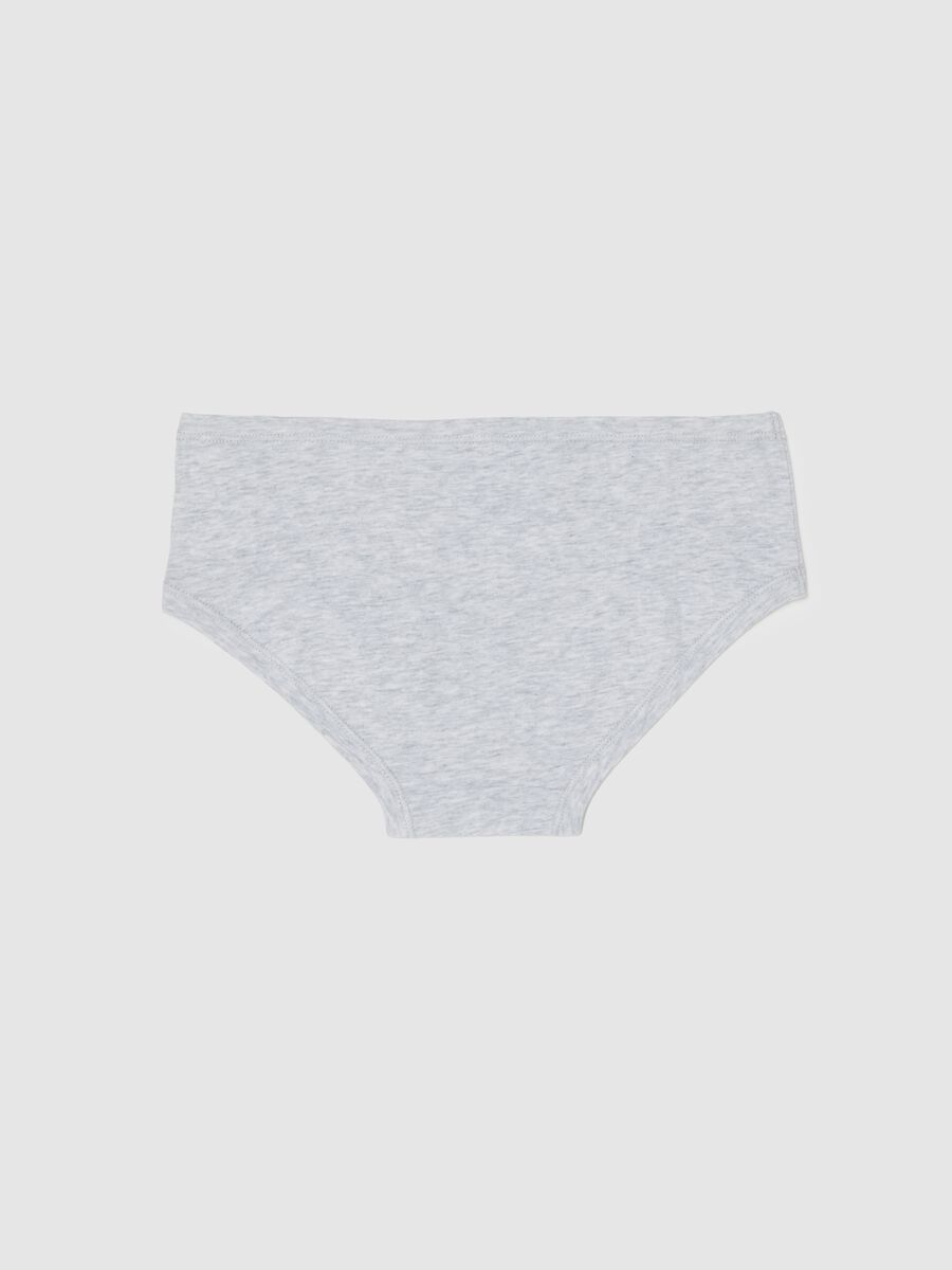 Grey elasticated cotton baby culottes for girls, regular fit_1